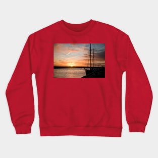 January sunrise on the River Blyth Crewneck Sweatshirt